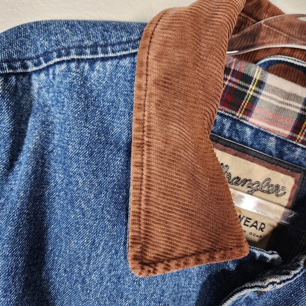 WRANGLER MIXED-MATERIAL BOMBER/VARSITY STYLE JACKET - Picture 5 of 12